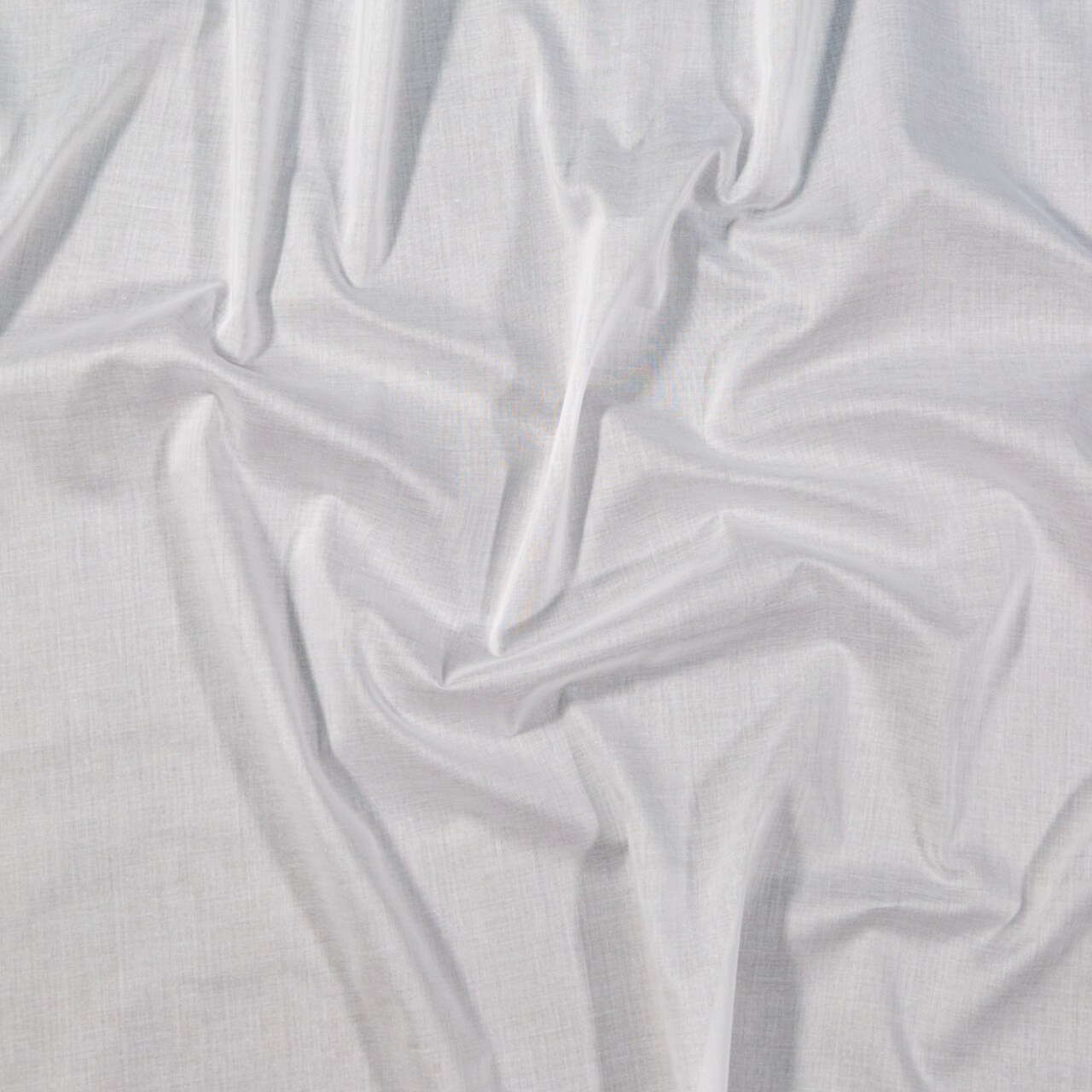 1 Yard Mercerized Organic Egyptian Cotton Voile - White - Toulouse Collection